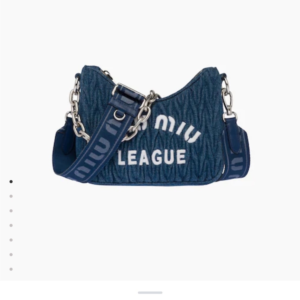 Authentic Miu Miu Denim Crossbody